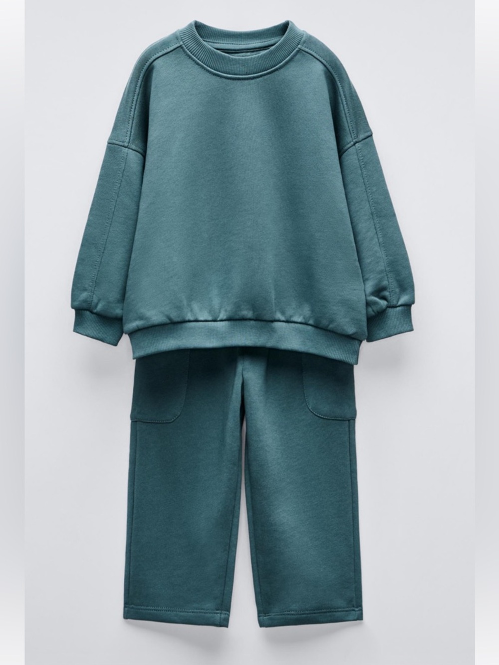 Zara toddler Two-Piece Sweatshirt & Jogger Set in Slate Blue size 3T
